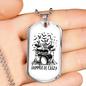 Drummer Necklace Drummers Be Crazy Necklace Stainless Steel or 18k Gold Dog Tag 24" Chain-Express Your Love Gifts