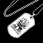 Drummer Necklace Drummers Be Crazy Necklace Stainless Steel or 18k Gold Dog Tag 24" Chain-Express Your Love Gifts