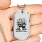 Drummer Necklace Drummers Be Crazy TranspArent Necklace Stainless Steel or 18k Gold Dog Tag 24" Chain-Express Your Love Gifts