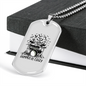 Drummer Necklace Drummers Be Crazy TranspArent Necklace Stainless Steel or 18k Gold Dog Tag 24" Chain-Express Your Love Gifts