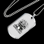 Drummer Necklace Drummers Be Crazy TranspArent Necklace Stainless Steel or 18k Gold Dog Tag 24" Chain-Express Your Love Gifts