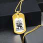 Drummer Necklace Drummers Be Crazy Yellow Necklace Stainless Steel or 18k Gold Dog Tag 24" Chain-Express Your Love Gifts