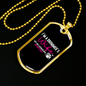 Drummer Necklace Drummers Wife Necklace Stainless Steel or 18k Gold Dog Tag 24" Chain-Express Your Love Gifts