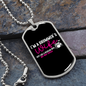Drummer Necklace Drummers Wife Necklace Stainless Steel or 18k Gold Dog Tag 24" Chain-Express Your Love Gifts