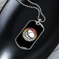 Drummer Necklace Drums Vintage Retro Necklace Stainless Steel or 18k Gold Dog Tag 24" Chain-Express Your Love Gifts