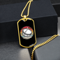 Drummer Necklace Drums Vintage Retro Necklace Stainless Steel or 18k Gold Dog Tag 24" Chain-Express Your Love Gifts