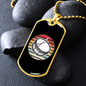 Drummer Necklace Drums Vintage Retro Necklace Stainless Steel or 18k Gold Dog Tag 24" Chain-Express Your Love Gifts
