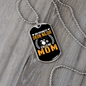 Drummer Necklace Favorite Drummer Mom Necklace Stainless Steel or 18k Gold Dog Tag 24" Chain-Express Your Love Gifts