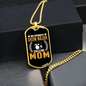 Drummer Necklace Favorite Drummer Mom Necklace Stainless Steel or 18k Gold Dog Tag 24" Chain-Express Your Love Gifts