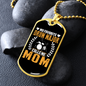 Drummer Necklace Favorite Drummer Mom Necklace Stainless Steel or 18k Gold Dog Tag 24" Chain-Express Your Love Gifts