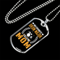 Drummer Necklace Favorite Drummer Mom Necklace Stainless Steel or 18k Gold Dog Tag 24" Chain-Express Your Love Gifts