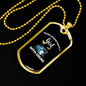 Drummer Necklace Girl With Drums Necklace Stainless Steel or 18k Gold Dog Tag 24" Chain-Express Your Love Gifts