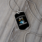 Drummer Necklace Girl With Drums Necklace Stainless Steel or 18k Gold Dog Tag 24" Chain-Express Your Love Gifts