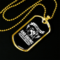 Drummer Necklace Golf and Drums Necklace Stainless Steel or 18k Gold Dog Tag 24" Chain-Express Your Love Gifts