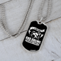 Drummer Necklace Golf and Drums Necklace Stainless Steel or 18k Gold Dog Tag 24" Chain-Express Your Love Gifts