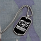 Drummer Necklace Golf and Drums Necklace Stainless Steel or 18k Gold Dog Tag 24" Chain-Express Your Love Gifts