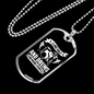 Drummer Necklace Golf and Drums Necklace Stainless Steel or 18k Gold Dog Tag 24" Chain-Express Your Love Gifts