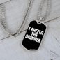 Drummer Necklace I Prefer the Drummer Necklace Stainless Steel or 18k Gold Dog Tag 24" Chain-Express Your Love Gifts