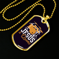 Drummer Necklace Jesus & Drums Necklace Stainless Steel or 18k Gold Dog Tag 24" Chain-Express Your Love Gifts