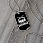 Drummer Necklace Just Here For Drummer Necklace Stainless Steel or 18k Gold Dog Tag 24" Chain-Express Your Love Gifts