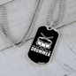 Drummer Necklace Just Here For Drummer Necklace Stainless Steel or 18k Gold Dog Tag 24" Chain-Express Your Love Gifts