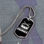 Drummer Necklace Just Here For Drummer Necklace Stainless Steel or 18k Gold Dog Tag 24" Chain-Express Your Love Gifts