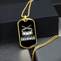 Drummer Necklace Just Here For Drummer Necklace Stainless Steel or 18k Gold Dog Tag 24" Chain-Express Your Love Gifts