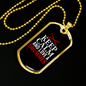 Drummer Necklace Keep Calm and Love a Drummer Necklace Stainless Steel or 18k Gold Dog Tag 24" Chain-Express Your Love Gifts