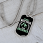 Drummer Necklace Keep Calm Drummer Necklace Stainless Steel or 18k Gold Dog Tag 24" Chain-Express Your Love Gifts