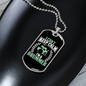 Drummer Necklace Keep Calm Drummer Necklace Stainless Steel or 18k Gold Dog Tag 24" Chain-Express Your Love Gifts