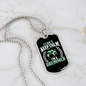Drummer Necklace Keep Calm Drummer Necklace Stainless Steel or 18k Gold Dog Tag 24" Chain-Express Your Love Gifts