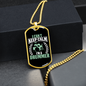 Drummer Necklace Keep Calm Drummer Necklace Stainless Steel or 18k Gold Dog Tag 24" Chain-Express Your Love Gifts