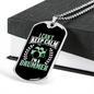 Drummer Necklace Keep Calm Drummer Necklace Stainless Steel or 18k Gold Dog Tag 24" Chain-Express Your Love Gifts