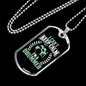 Drummer Necklace Keep Calm Drummer Necklace Stainless Steel or 18k Gold Dog Tag 24" Chain-Express Your Love Gifts
