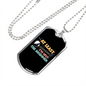 Drummer Necklace Not The Drummer Necklace Stainless Steel or 18k Gold Dog Tag 24" Chain-Express Your Love Gifts