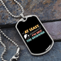 Drummer Necklace Not The Drummer Necklace Stainless Steel or 18k Gold Dog Tag 24" Chain-Express Your Love Gifts