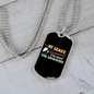 Drummer Necklace Not The Drummer Necklace Stainless Steel or 18k Gold Dog Tag 24" Chain-Express Your Love Gifts