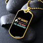 Drummer Necklace Not The Drummer Necklace Stainless Steel or 18k Gold Dog Tag 24" Chain-Express Your Love Gifts