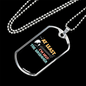Drummer Necklace Not The Drummer Necklace Stainless Steel or 18k Gold Dog Tag 24" Chain-Express Your Love Gifts