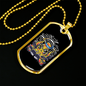 Drummer Necklace Octopus Drummer Necklace Stainless Steel or 18k Gold Dog Tag 24" Chain-Express Your Love Gifts