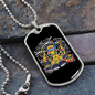 Drummer Necklace Octopus Drummer Necklace Stainless Steel or 18k Gold Dog Tag 24" Chain-Express Your Love Gifts