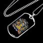 Drummer Necklace Octopus Drummer Necklace Stainless Steel or 18k Gold Dog Tag 24" Chain-Express Your Love Gifts