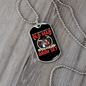 Drummer Necklace Old Man Drumset Red Necklace Stainless Steel or 18k Gold Dog Tag 24" Chain-Express Your Love Gifts