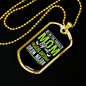 Drummer Necklace Proud Mom of Drum Major Necklace Stainless Steel or 18k Gold Dog Tag 24" Chain-Express Your Love Gifts