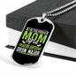 Drummer Necklace Proud Mom of Drum Major Necklace Stainless Steel or 18k Gold Dog Tag 24" Chain-Express Your Love Gifts