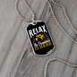 Drummer Necklace Relax Drummer is Here Necklace Stainless Steel or 18k Gold Dog Tag 24" Chain-Express Your Love Gifts