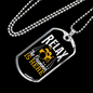 Drummer Necklace Relax Drummer is Here Necklace Stainless Steel or 18k Gold Dog Tag 24" Chain-Express Your Love Gifts