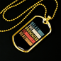 Drummer Necklace Relax The Drummer is Here Necklace Stainless Steel or 18k Gold Dog Tag 24" Chain-Express Your Love Gifts