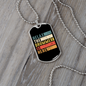 Drummer Necklace Relax The Drummer is Here Necklace Stainless Steel or 18k Gold Dog Tag 24" Chain-Express Your Love Gifts
