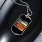 Drummer Necklace Relax The Drummer is Here Necklace Stainless Steel or 18k Gold Dog Tag 24" Chain-Express Your Love Gifts